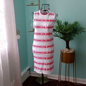 NWT Moschino White and Red Dress Size 38